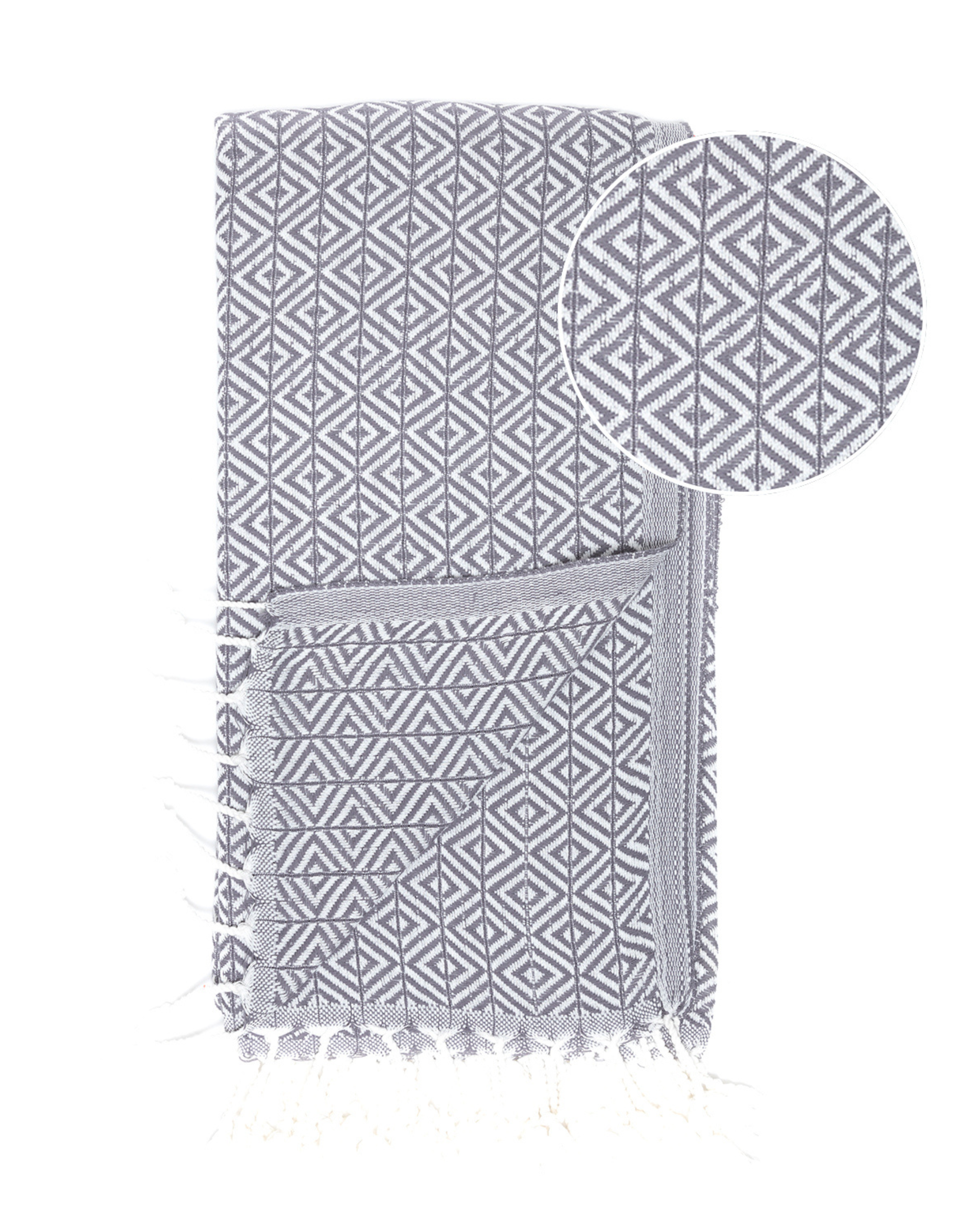 ELA Hammam Beach Towel, Spa Sauna Towel - Anthracite-3