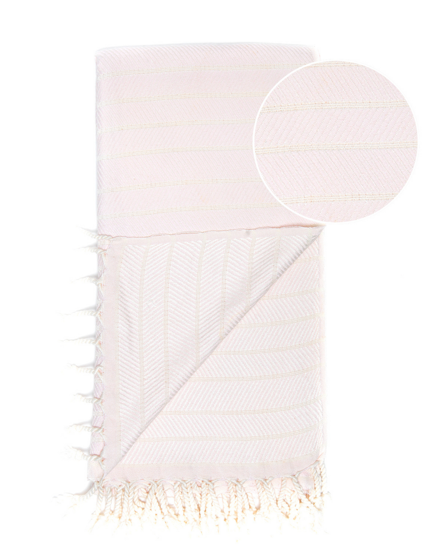ILVA Turkish Hammam Towel, Spa & Sauna Towel / Made of Bamboo and Cotton - Pink-2
